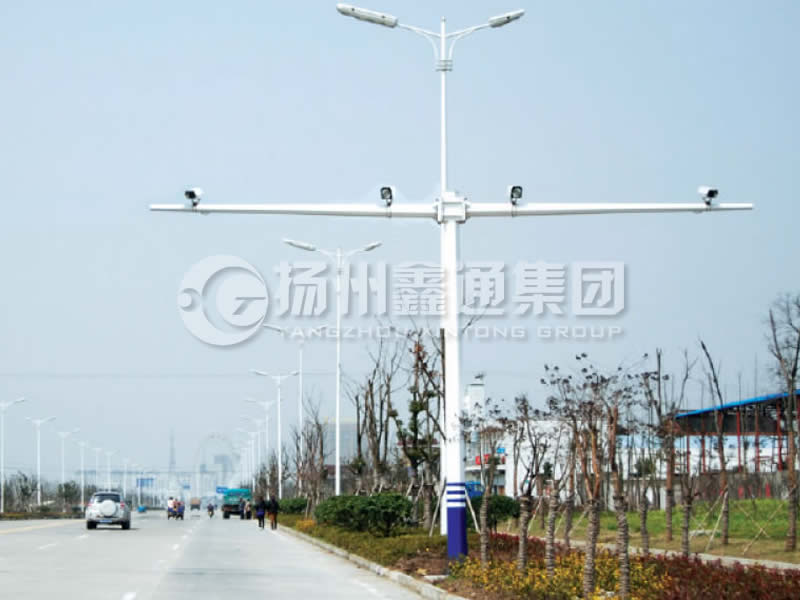 DJG-004，電子警察桿，T型八棱電警桿
