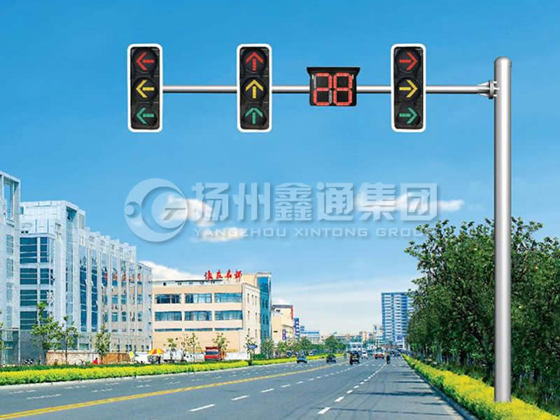 XHDG-012，L型等徑單臂信號燈桿
